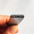 Delicate Lace Edge Metal Stamp | Jewelry Maker’s Hole Punch for Custom Ring & Bracelet Marking | Romantic Floral Texture Tool