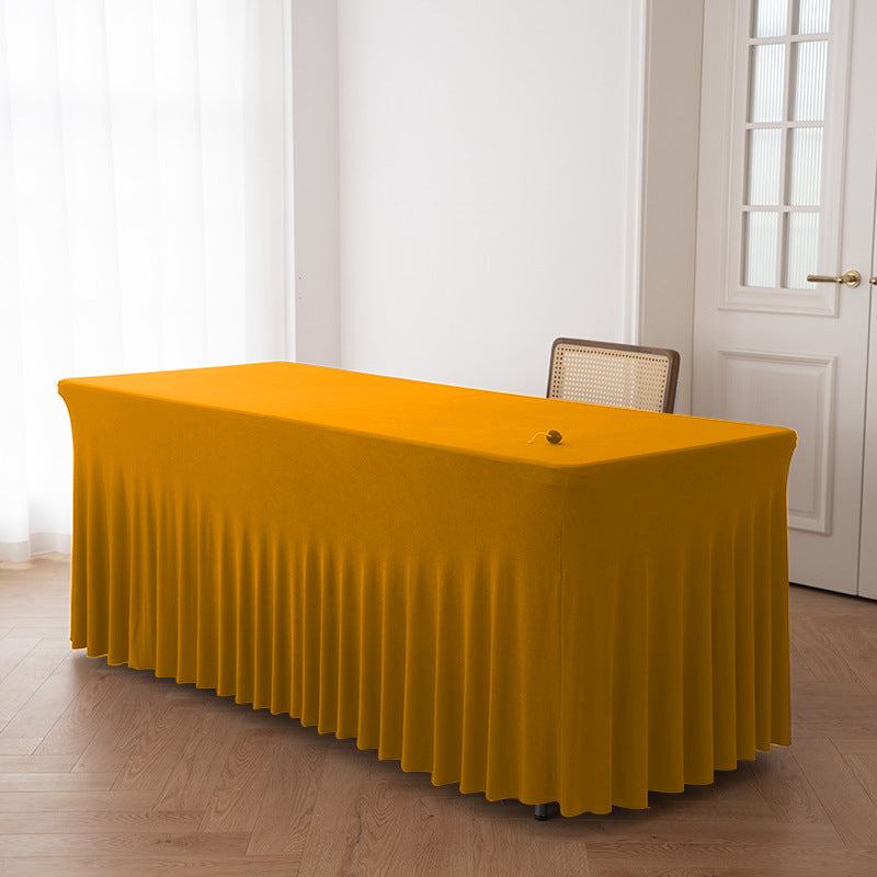 Stretch Spandex Table Cloth Rectangular, Fitted Table Cover for Weddings Parties Banquets Hotel Event Decoration