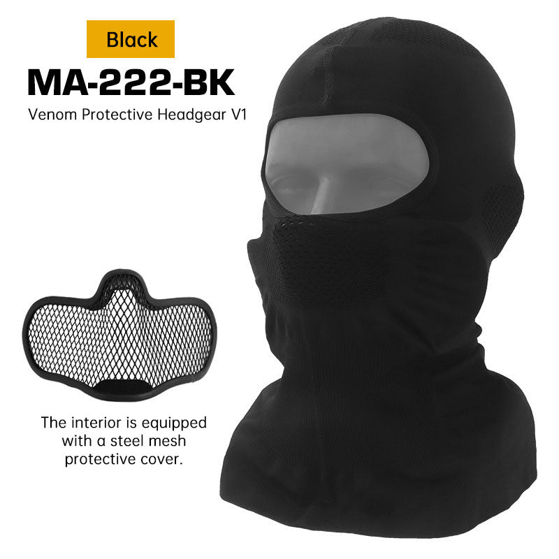 Venom V1 Balaclava, Breathable UV Protection Riding Face Mask for Motorcycle & Cycling