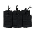 Triple Open-Top Tactical Rifle Magazine Pouch Holder for .223 / 5.56, Universal M4 M16 M14 Mag Carrier Bag