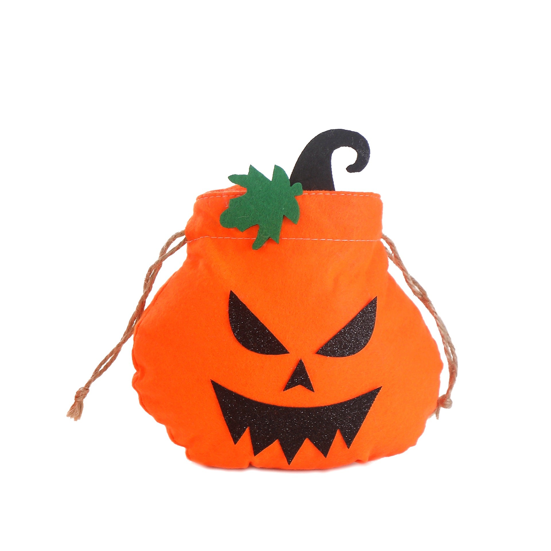 Halloween Decorative Pumpkin Face Tote Bag for Kids Candy Gift Bag Pumpkin Bag