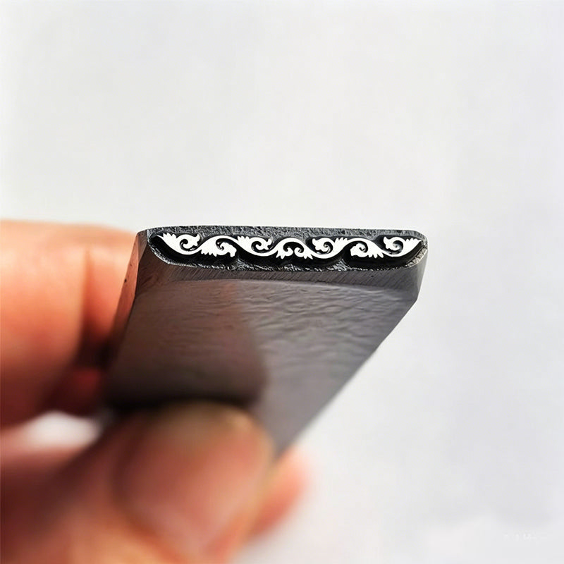 Delicate Lace Edge Metal Stamp | Jewelry Maker’s Hole Punch for Custom Ring & Bracelet Marking | Romantic Floral Texture Tool