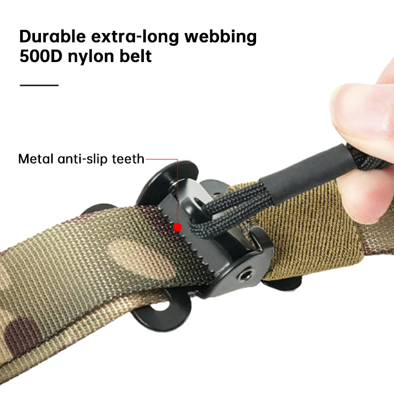 QD Tactical Rifle Sling, 2-Point Adjustable Airgun Strap, Nylon Quick Detach Sling for M4 AK Hunting
