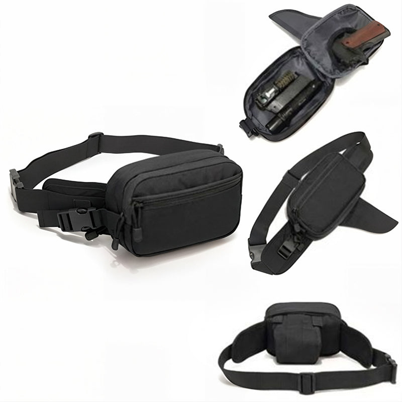 Tactical Gun Holster Waist Pack for Glock & 1911 – EDC Concealed Pistol Belt Pouch for 9mm, Hunting & CS Airsoft Gear