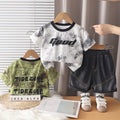 Summer short sleeved shorts two-piece set