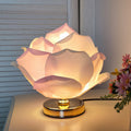Creative Large Rose Flower Lamp Lotus Lamp for Girl's Bedroom, Romantic Atmosphere Wedding Decoration Bedside Table Lamp